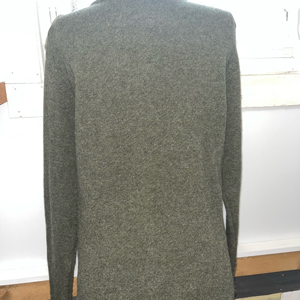 Italy Italian Wool Military jacket fitted button Sweater coat warm coz… - Picture 12 of 14
